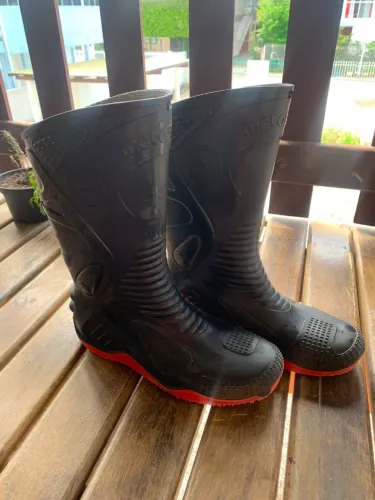 Bota de chuva motoqueiro