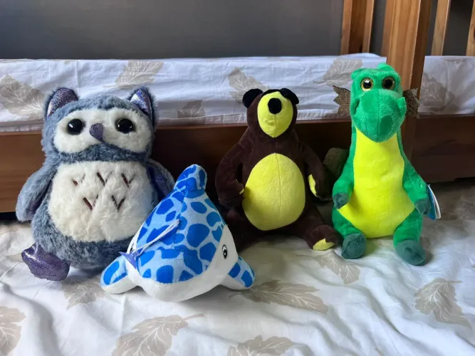 Pelúcias a 10 reais cada