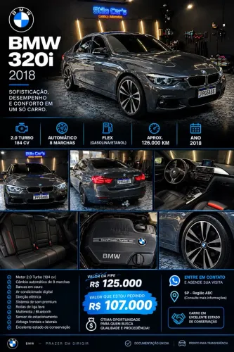 BMW 320I A Modern/sport TB 2.0/a.flex 16V 4P 2018