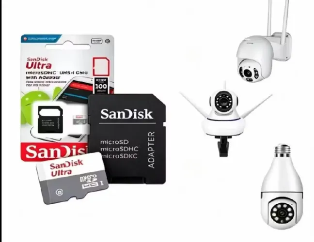 Cartão de memória 128 gb Sandisk com adaptador SD novo lacrado