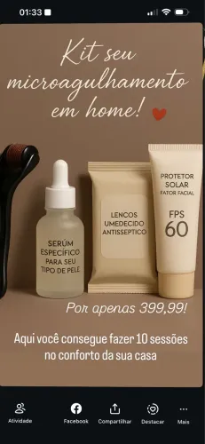 Kit de microagulhamento 