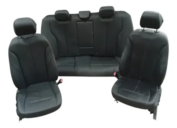 Conjunto de Assentos Completo BMW 320i 2.0 2014 2015 Cor Preta