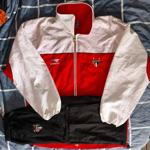 conjunto agasalho calça são paulo fc penalty ano 2000 tamanho gg spfc jaqueta