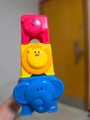 Bloco de montar Empilháveis - Fisher Price - Animais da Selva