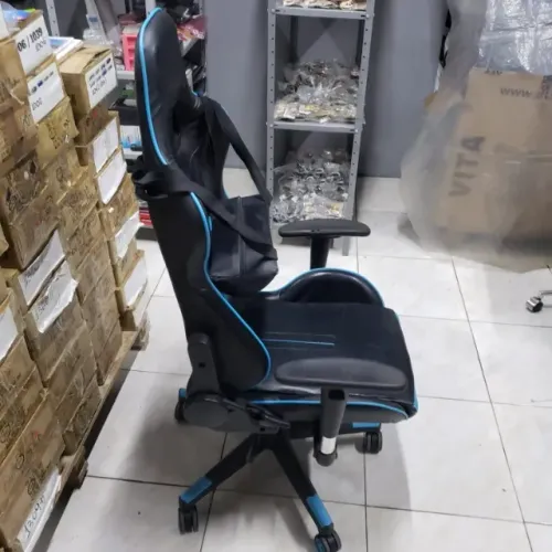 Cadeira Gamer Dazz Prime-X V2 - Preta e Azul (Ergonômica e Reclinável)