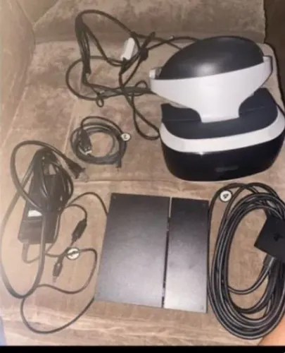 VR Realidade Virtual PS4 + 2 Jogos