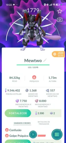 Mewtwo de armadura - Pokémon go