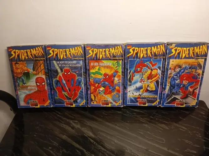 Vhs Spiderman série animada 5 volumes