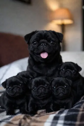 Pug black filhotes já liberados 