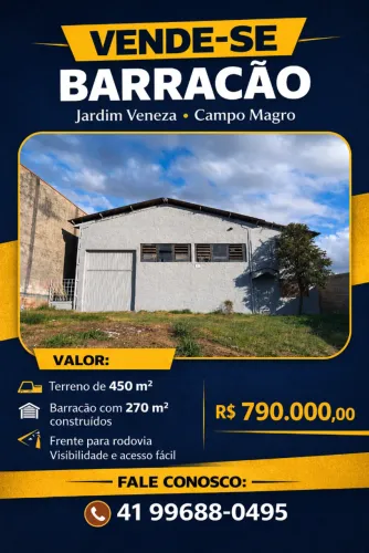 Barracão terreno em Campo Magro