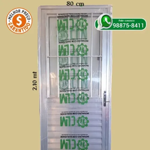 Porta de Alumínio Postigo Natural: 580,00 avista