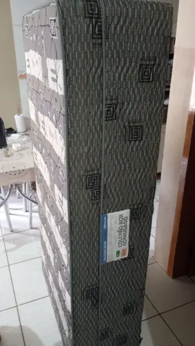 Cama box conjugado Ortobom solteiro mais cabeceira.
