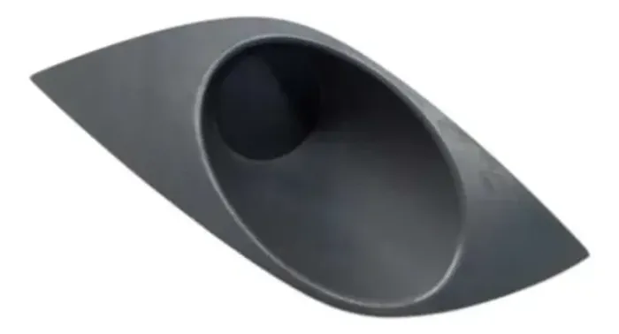 Grade Farol Milha Esquerdo Palio 2013 2014 2015 2016 Detalhe Cinza Esquerdo
