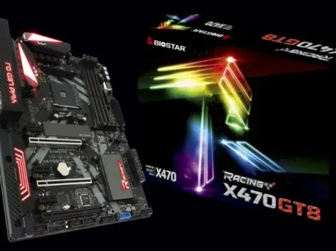 Placa Mãe AM4 X470GT8 Racing Biostar