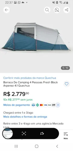 Vendo barraca