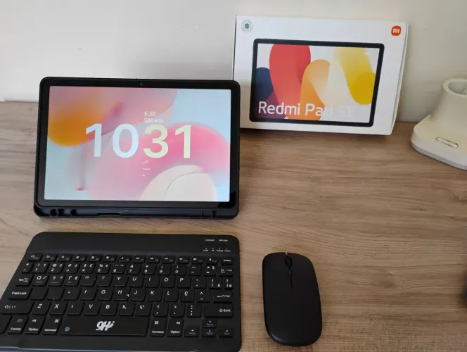 Conj. Tablet Pad SE + Capa + Teclado e mouse bluetooth 