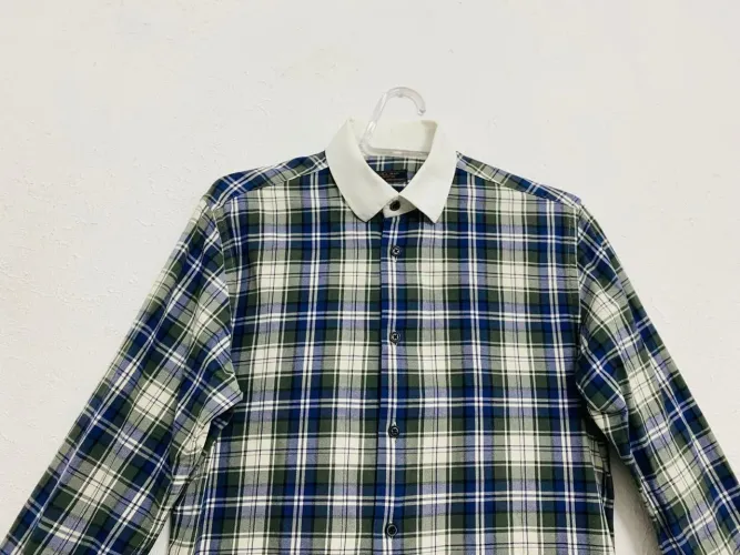 Camisa Xadrez Zara Man Tamanho M Ótimo Estado Detalhe