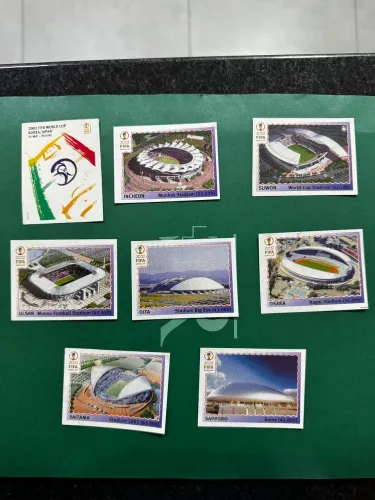 Figurinhas álbum da Copa do Mundo 2002