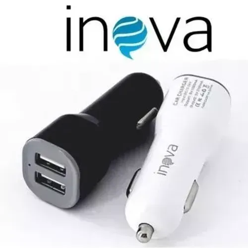Carregador Veicular Turbo Rápido Inova 2 USB para Carro - Alta Performance e Seguro