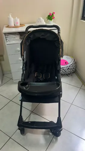 Carrinho e bebê conforto galzerano