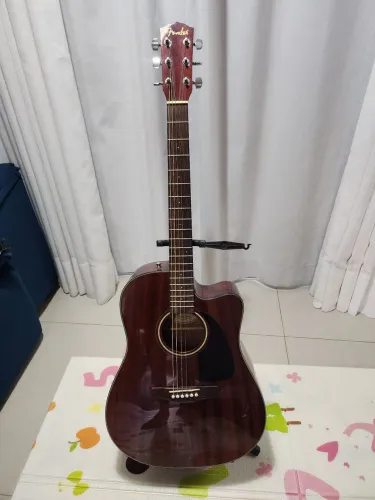 Violão Fender Folk CD-60CE All Mahogany + Hard Case