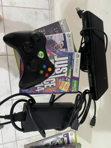 Controle e jogos de Xbox 360