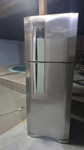 Linda Geladeira Electrolux df51 inox entrego no local