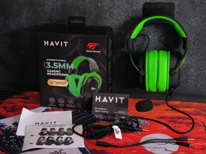 Headset Gamer Havit H2002D Green - Novo