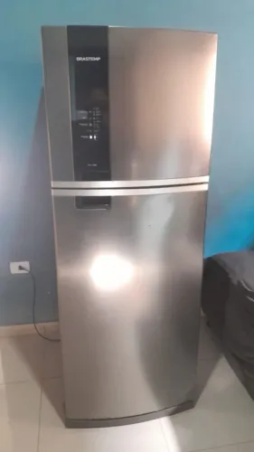 Refrigerador frost free Brastemp inox 