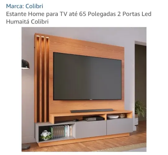 Estante para TV Colibri Marrom