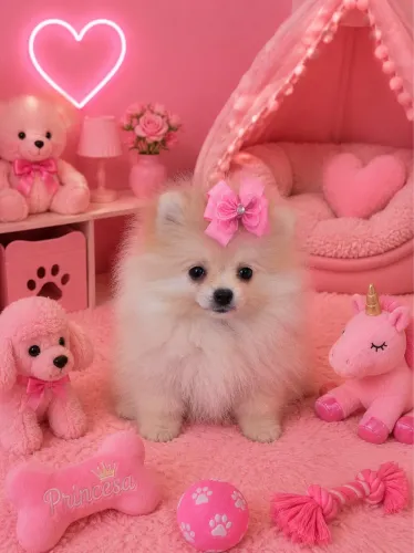 Mini spitz alemã fêmea lindaaa