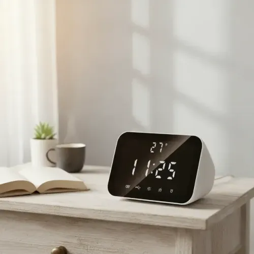 [Novo] Caixa de Som Bluetooth 15W C/ Relógio Despertador Agold SM-55