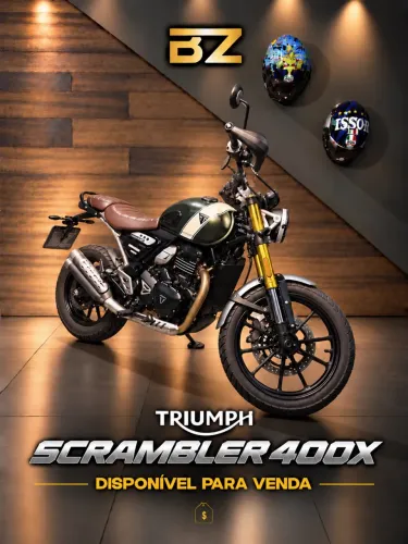 TRIUMPH SCRAMBLER 400x - Baixo Km - Impecável