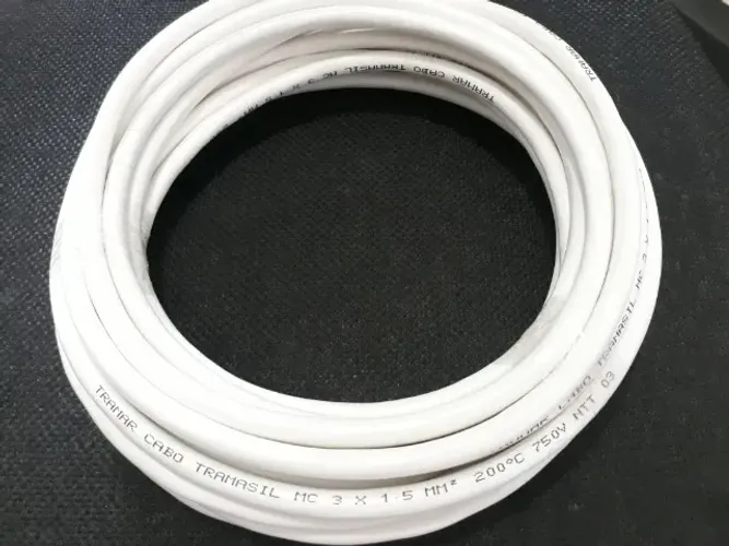Rolo de Cabo silicone 8 metros BP 3 vias 200 graus 750v 3x1,5 -- Só tenho esse