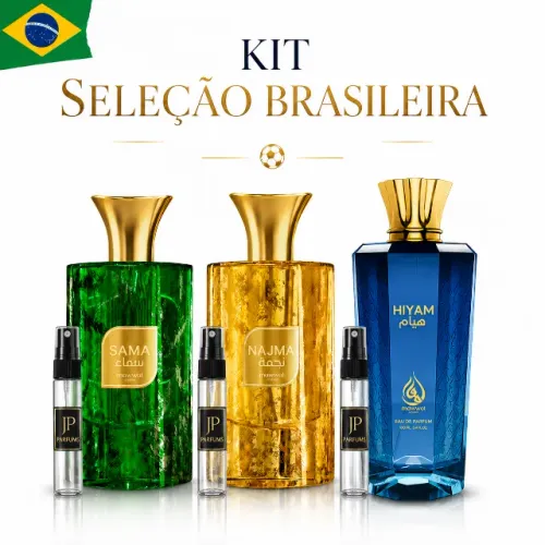 Kit Torcedor Perfumes Árabes Originais Sama Najma Hiyam (Edição Brasil)
