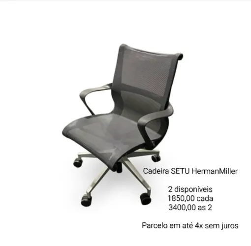 Cadeiras Herman Miller Setu - BAIXOU O PREÇO!