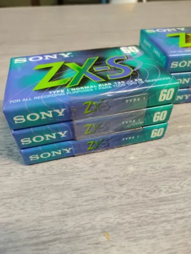 Fita K7 ZX-S Sony LACRADA - KIT com 03 unidades