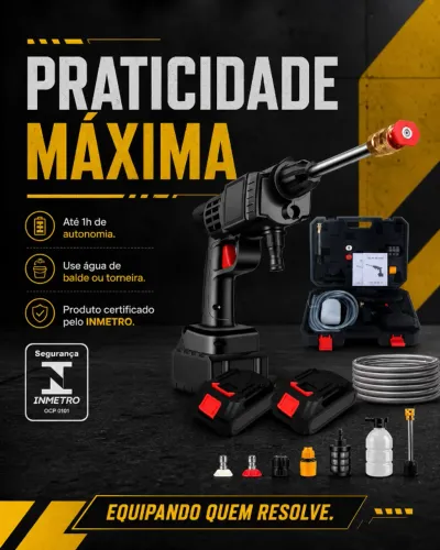 Lavadora Portátil A Jato