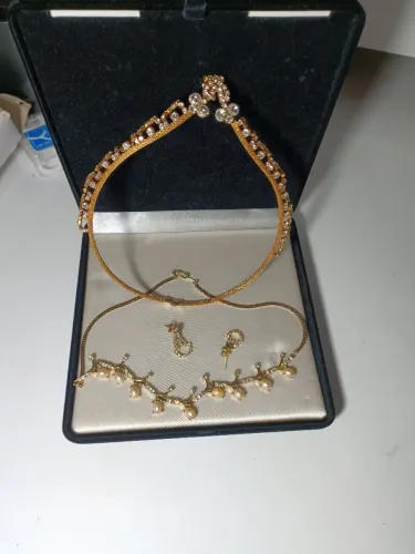 Conjunto de Acessórios dourado 