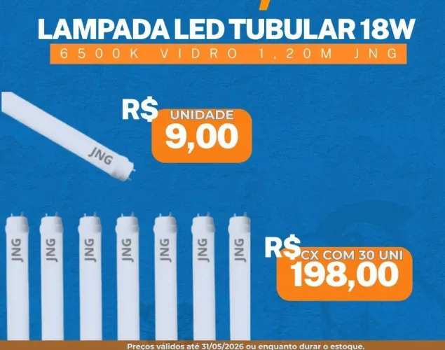 Lâmpada led tubular T08