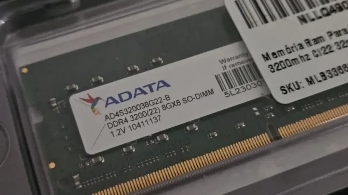 Memória DDR4 3200 8GB SODIMM Dell G3
