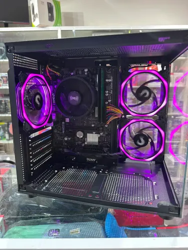 Vendo ou troco pc Gamer amd Ryzen 3200 G DDR4 8GB de memória RAM SSD SATA 480 GB
