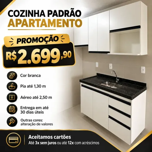 Cozinha padrão apartamento
