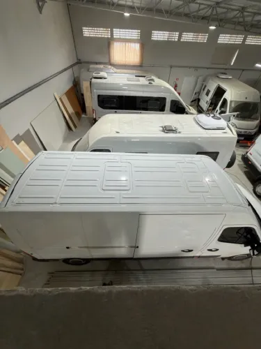 Passo fábrica de motor-home - em pleno funcionamento