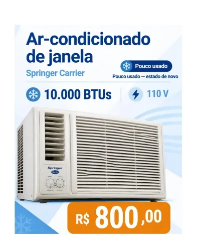 Ar condicionado de janela estado de novo