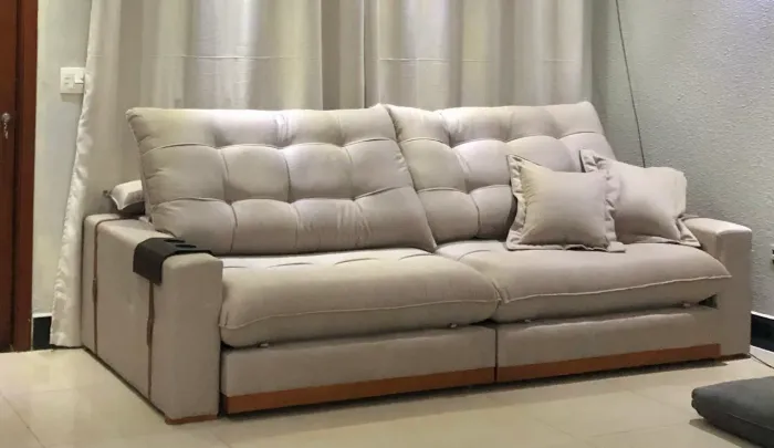 Estofado Toronto em linho - Perfeita qualidade - 2,80m