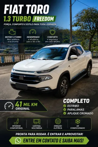 Fiat Toro Freedom 1.3 T270 4X2 Flex AUT 2022