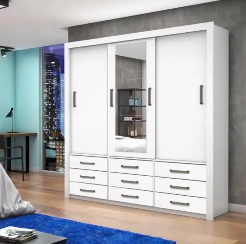 Guarda-Roupa Avalon 3 Portas Branco