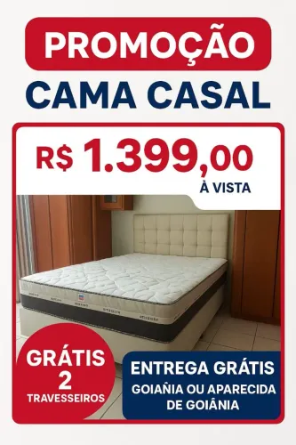 Cama casal completa com preço especial