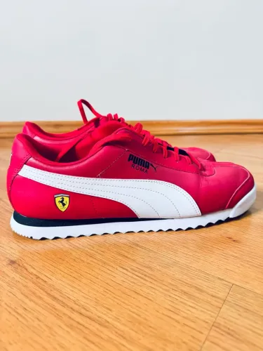Título: Tênis Puma Ferrari Roma Vermelho e Branco Original - Tam. 44